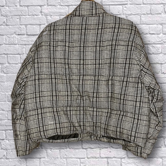 A New Day Plaid Button Down Puffer Coat - Picture 3 of 5
